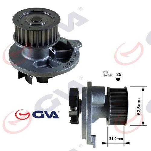 GVA 5290422  Devirdaim Vectra B-A-Astra G (02-05)-Astra H 04- Omega B-Zafira-Captiva-Lacetti 2.0×20Xev