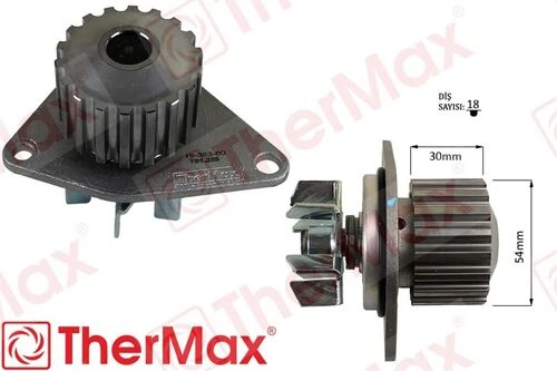 Thermax T01.228 DEVİRDAİM C2-C3-C4-206-207-307 1.4 16V(PA ürün görseli 1