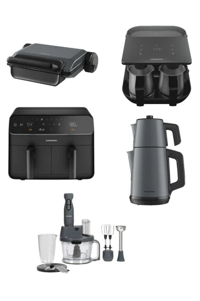 Grundig GRUNDİG ÇEYİZ SETİ  (KAHVE MAKİNESİ/ÇAY MAKİNESİ/TOST/ AİRFRY/ BLENDER SETİ )