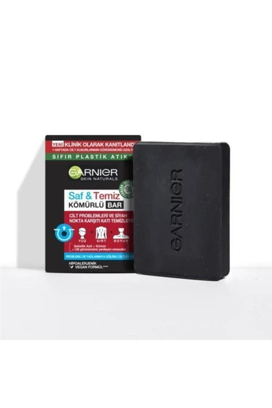 Garnier Saf & Temiz Siyah Nokta Karşıtı Kömürlü Bar 200ml - 5