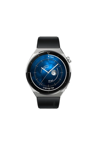 Huawei Watch GT3 Pro 46mm Titanyum Kasa Siyah Kauçuk Kayış Akıllı Saat - 1