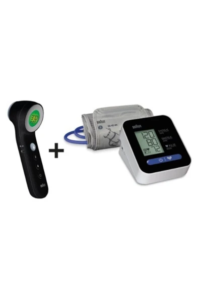 Braun Temassız Ateş Ölçer + Tansiyon Ölçer