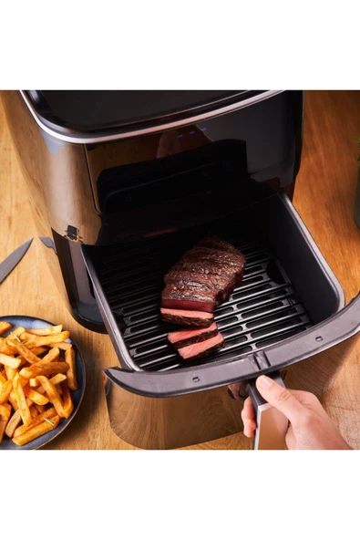 TEFAL Easy Fry+ Yağsız Fritöz Airfryer 6,5 Litre Hava ile Kızartma & Izgara & Buharlı Pişirme - 2