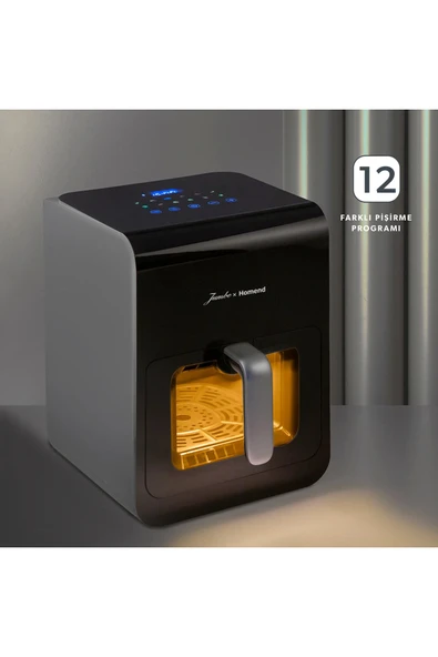 Karaca jumbo&homend Airfryday 2507H 12 Farklı Program Dokunmatik Ekran Buhar Fonksiyonlu 6L Airfryer