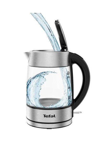 TEFAL Işıklı Cam Kettle Su Isıtıcısı 1,7 Litre - Yeni Seri