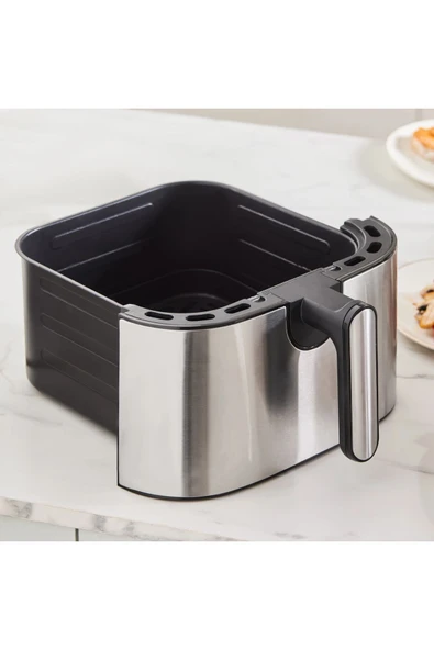 Karaca Gourmet 9L 10 Farklı Pişirme Modu ve Dijital Ekranlı Geniş Hazne Inox Airfryer - 6
