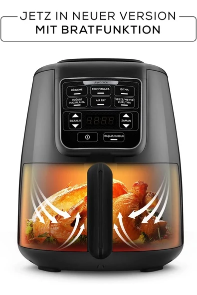 Karaca AIR PRO COOK KÖZ XL AIRFRYER BLACK SHINE - 2
