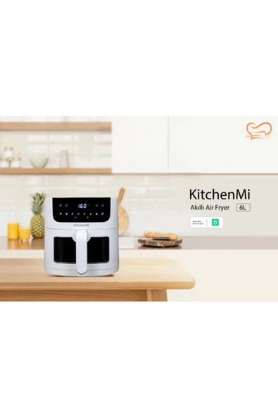 Kitchen Air Fryer 6l Fritöz Beyaz - 3