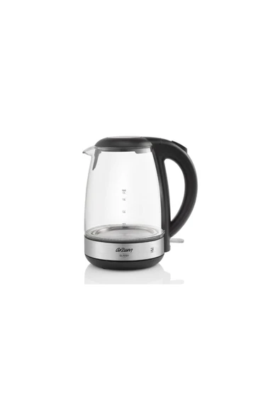 Arzum Glassy Su Isıtıcısı, Cam, 1.7 L Kapasite, 2200 W, Otomatik Kapanma