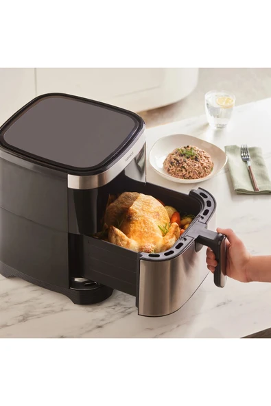 Karaca Gourmet 9L 10 Farklı Pişirme Modu ve Dijital Ekranlı Geniş Hazne Inox Airfryer - 3