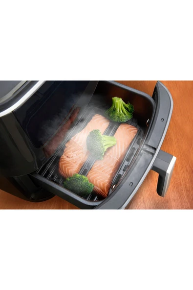 TEFAL Easy Yağsız Fritöz Airfryer 6,5 Litre Kapasite Hava ile Kızartma & Izgara & Buharlı Pişirme - 2