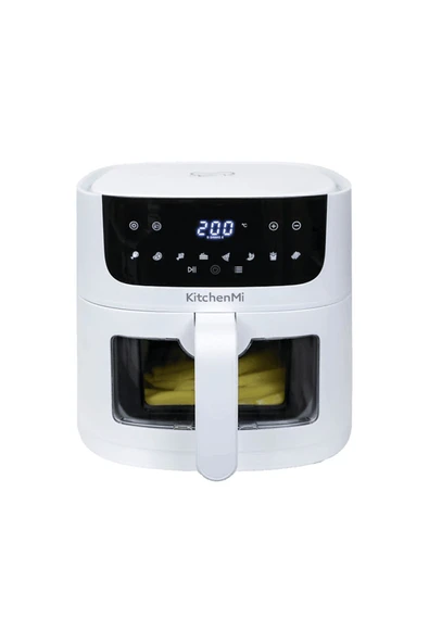Kitchen Air Fryer 6l Fritöz Beyaz - 4