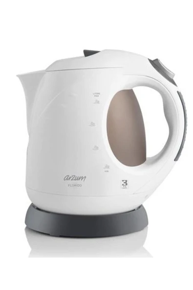 Arzum Ar3014 Florido Gizli Rezistanslı Su Isıtıcısı Beyaz + Türk Kahvesi Hediye