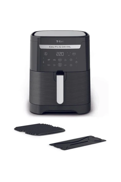 TEFAL XXL Fritöz Airfryer, 6,5 Litre   Kızartma & Izgara, Siyah (Izgara ve Seperator )