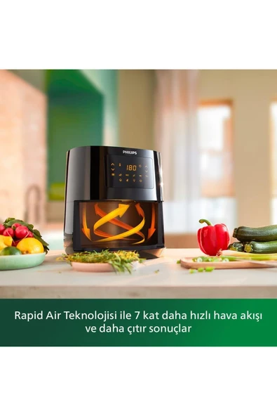 Philips 5000 serisi Airfryer Uzaktan Bağlantı 4.1 L Kapasite ve Philips Türk Kahve Makinesi - 4