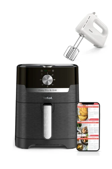 TEFAL Easy  Fritöz Airfryer, 4,2 Litre Kapasite,  Mikser HEDİYELİ