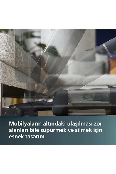 Philips AquaTrio Islak & Kuru Temizlik Kablosuz Premium Dikey Süpürge - Kendi Kendini Temizleme Özelliği - 5