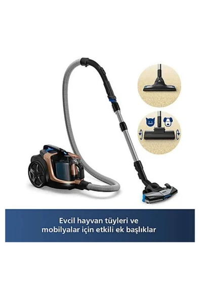 Philips Marathon 900 W Toz Torbasız Süpürge+PHILIPS Azur Buharlı Ütü HEDİYE - 3