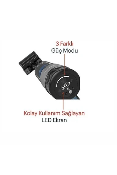 Grundig Ultra Pro Kablosuz Şarjlı Dikey Süpürge Siyah Gümüş - 4