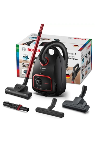 Bosch -serie 6- Propower Toz Torbalı Elektrikli Süpürge Siyah - 4