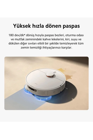 Xiaomi Robot Süpürge - 6000 Pa Emiş Gücü, Akıllı Navigasyon Ve Otomatik Çöp Boşaltma Ile Derin Temizlik - 6