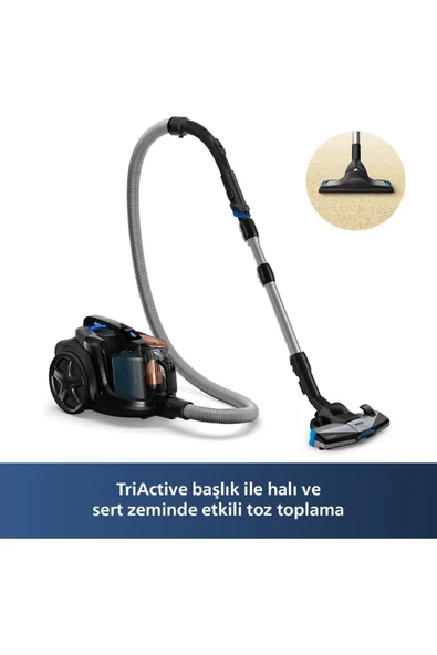 Philips Marathon Daily Toz Torbasız Süpürge 7000 serisi hepa13, - 3