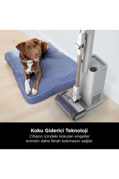Shark empty Auto-Empty Sistemli Turbo Başlıklı Şarjlı Dikey Süpürge - 3