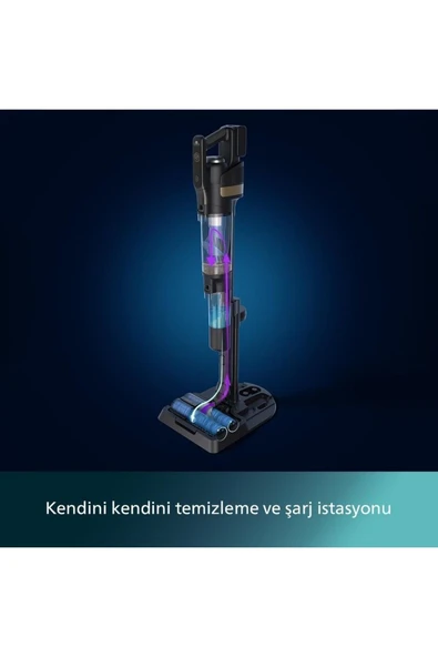 Philips Vaccum 9000 Serisi AquaTrio Kablosuz Dik Süpürge, Otomatik Temizleme, EvimTechx, XW9463 - 2