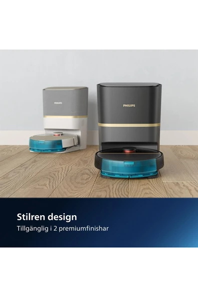 Philips En Hızlı 5000 Pa  Emiş Gücü,7000 Serisi Islak Kuru Otomatik Boşaltma Akıllı İstasyonlu Robot Süpürge - 3