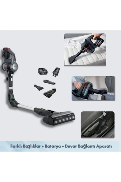 Bosch Premium Şarjlı Dikey Süpürge Yüksek Esneklik ve Performans Pratik Tak Çıkar Özellikli - 3