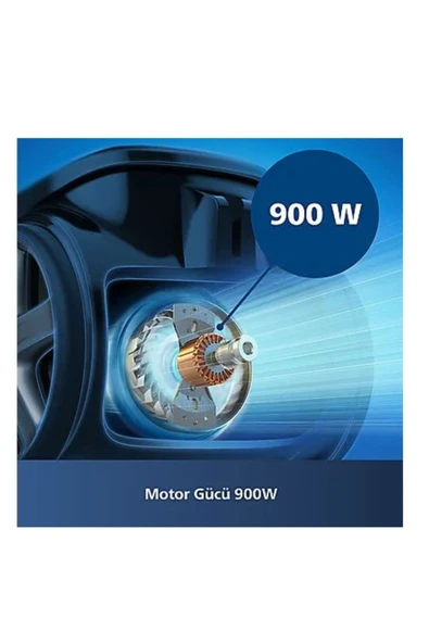 Philips Marathon 900 W Toz Torbasız Süpürge+PHILIPS Azur Buharlı Ütü HEDİYE - 6