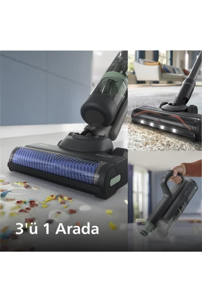 Philips XW7263.11 Aqua Trio 7000 Seri Islak & Kuru Temizlik Kablosuz Dikey Süpürge - 2
