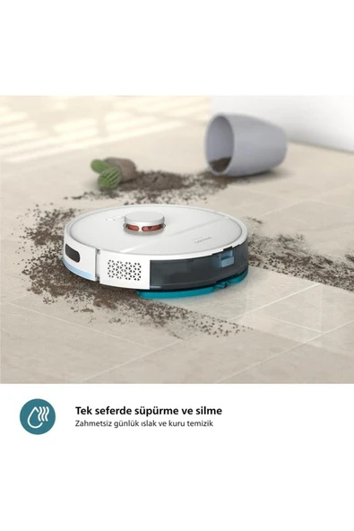 Philips 2000 Vaccum En Hızlı Serisi Islak Kuru Moplu İstasyonlu Robot Süpürge, XU2100/20 EVİMTECHX - 4
