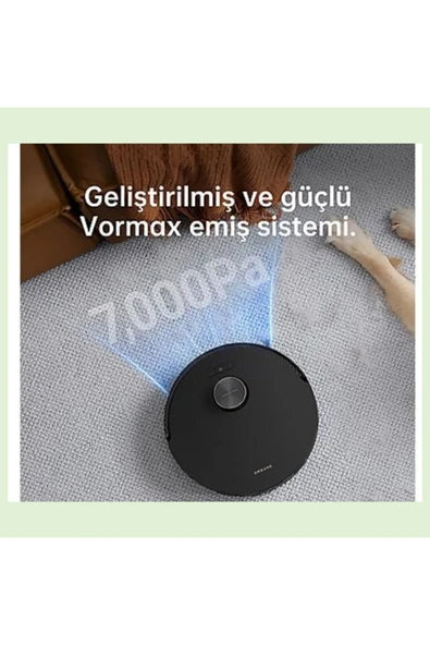 Dreame En Gelişmiş ve Güçlü Süpürme SistemiUltra Kenar Temizliği Mop Robot Süpürge Siyah - 4
