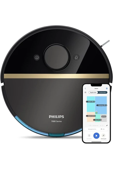 Philips 7000 Serisi Uyumlu Robot Süpürge 5200 mAh  Pil 180 Dakika 5000 Pa Emiş Gücü,