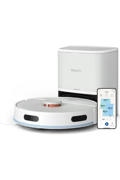 Philips 2000 Vaccum En Hızlı Serisi Islak Kuru Moplu İstasyonlu Robot Süpürge, XU2100/20 EVİMTECHX - 5