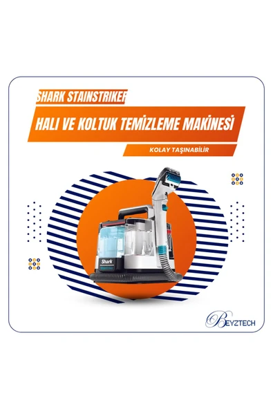 Shark StainStriker Halı Koltuk Temizleyici | Taşınabilir, Güçlü Emiş, OXY Leke Çıkarıcı CarpetXpert