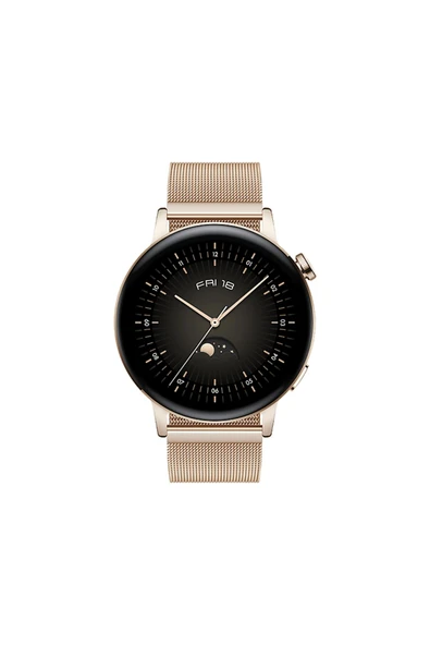 Huawei Watch GT 3 Elegant 42mm Akıllı Saat Altın - 1