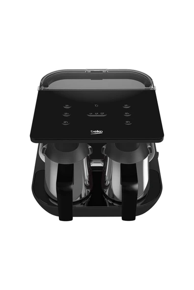 Beko Tkm S Keyf Çelik Ikili Kahve Makinesi , 1500 ml , 6 Fincan , 1200 Wolt ,siyah Tcm7061 - 2