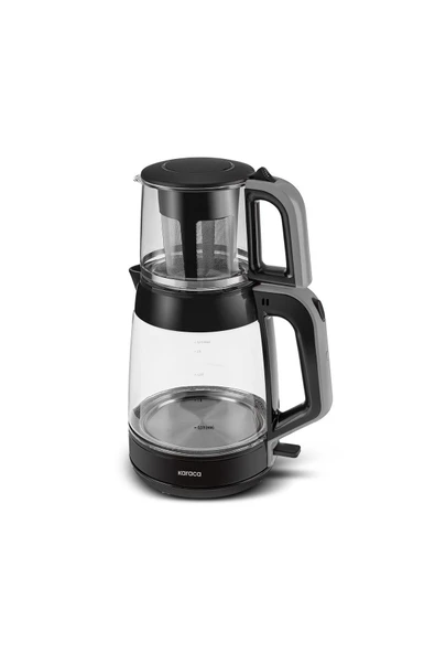 Karaca 2 in1 3,1 LT Cam Çay Ve Su Isıtıcı Makinesi Space Gray 1900W - 3