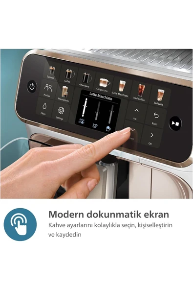 Philips Premium 5000 seri Sıcak ve Soğuk 20 farklı kahve çeşidi Seramik Öğütücülü Tam Otomatik - 3