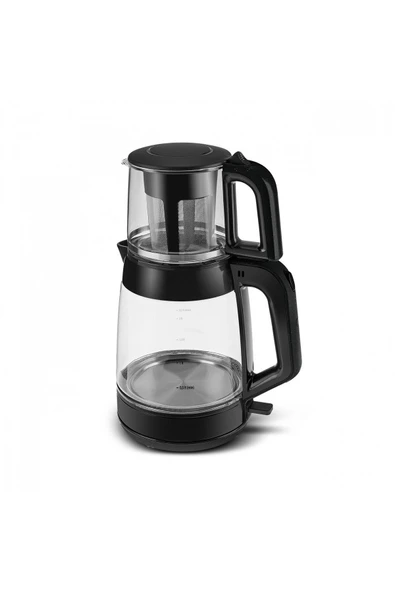 Karaca 2 in1 3,1 LT Cam Çay Ve Su Isıtıcı Makinesi Space Gray 1900W - 4