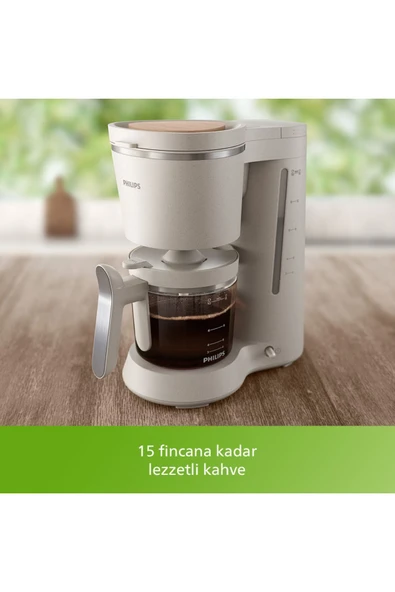 Philips Çevre Dostu Mutfak 5000 Serisi Filtre Kahve Makinesi, 1.2L Kapasite, Krem, HD5120/00 - 4