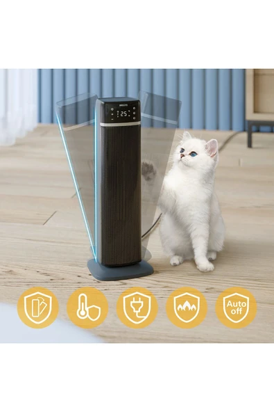 Philips Akıllı Seramik Kule Isıtıcı – Hızlı Isıtma, Uygulama Kontrollü, Enerji Tasarruflu - 4