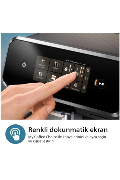 Philips LatteGo 2300 Serisi Tam Otomatik Espresso Makinesi, Tablet, Solüsyon, 1 KG Kahve, 4'lü Avantaj Set - 2