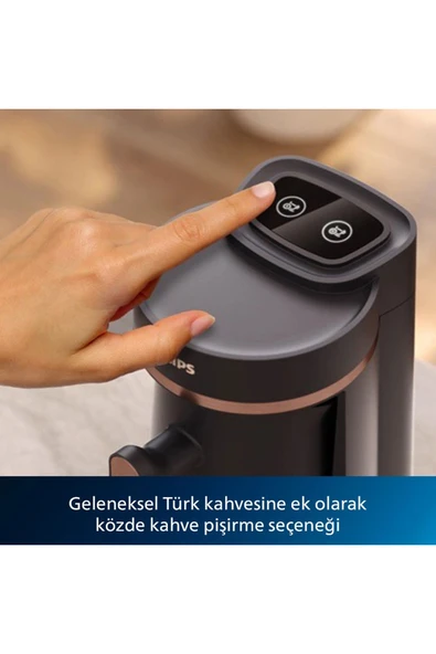 Philips Türk Kahvesi ve Közde Türk Kahve Makinesi Aşırı Isınma ve Taşma Korumasına Sahip - 4