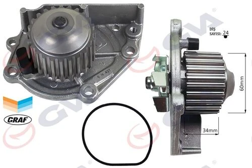 GVA 5299844  Devirdaim Rover 200 1.4 1.6 1.8 95-00 400 95-00 25 99-05 45 00-05 75 Coupe 1.8 Freelander 1.8 98-06 Peb10051