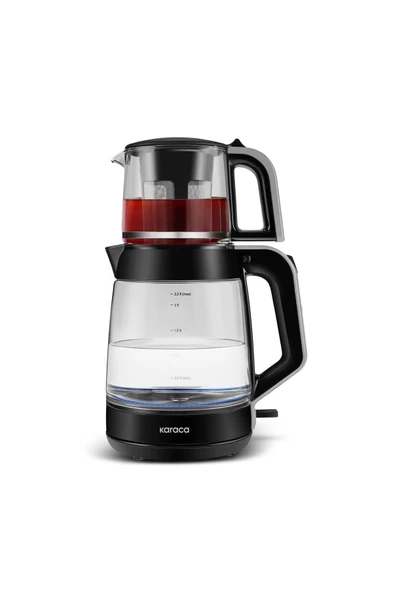 Karaca 2 in1 3,1 LT Cam Çay Ve Su Isıtıcı Makinesi Space Gray 1900W - 4