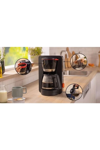 Bosch filtre kahve makinesi ComfortLine , Aroma+, aroma korumalı cam sürahi, 1,25 l, 10 – 15 fincan - 2