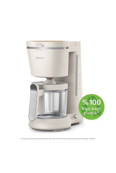 Philips Çevre Dostu Mutfak 5000 Serisi Filtre Kahve Makinesi, 1.2L Kapasite, Krem, HD5120/00